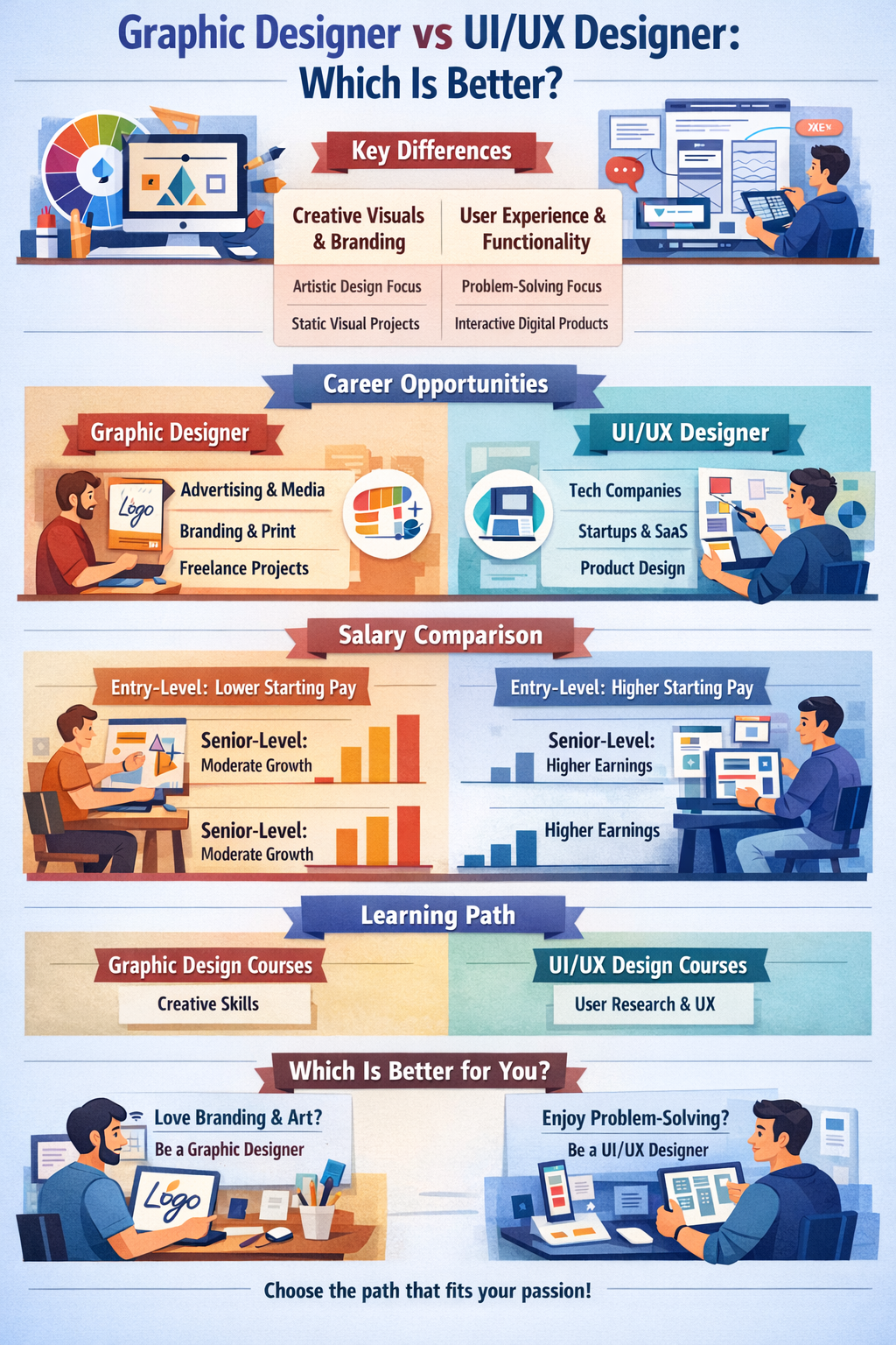 graphic designer vs ui ux which is better